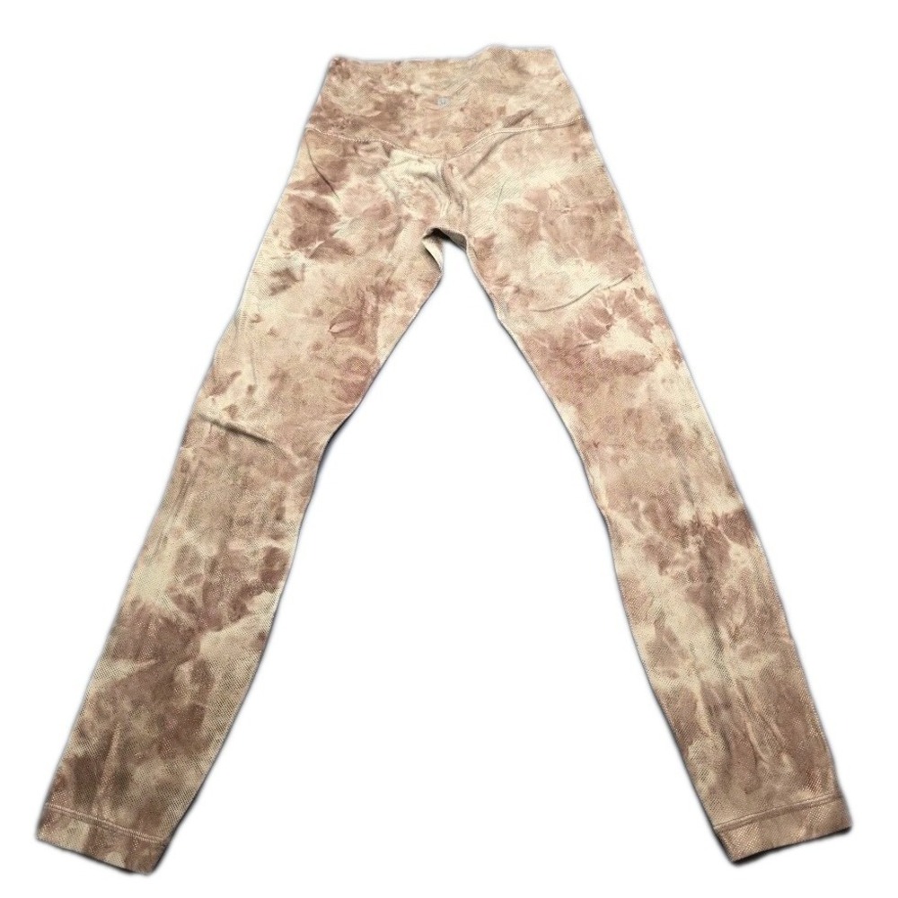 Lululemon Align‎ HR Pant 25" *Shine Diamond Dye Misty Shell Cacao Dot Foil 4